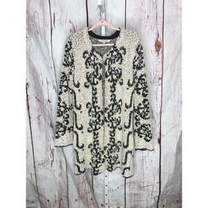 Davi & Doni textured popcorn knitte duster sweater cardigan